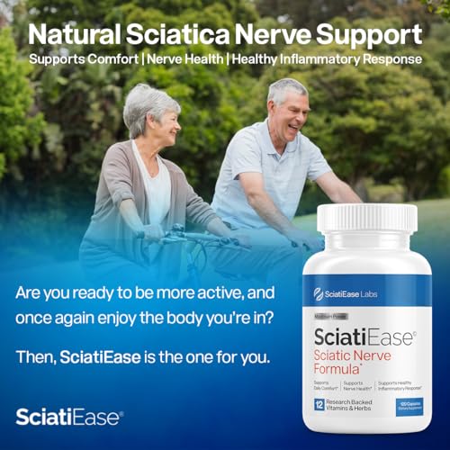 SciatiEase Maximum Strength Sciatic Nerve Relief - Sciatic Nerve Supple