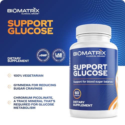 BioMatrix Blood Sugar Support Supplement w/Cinnamon, Gymnema, Lipoic Acid, Vanadyl