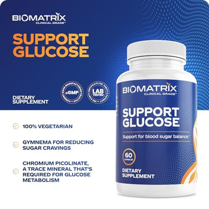 BioMatrix Blood Sugar Support Supplement w/Cinnamon, Gymnema, Lipoic Acid, Vanadyl