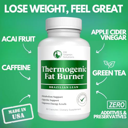 Dr Vitamin Thermogenic Fat Burner Brazilian Lean, Weight Loss Vitamins, Waist Trimmer