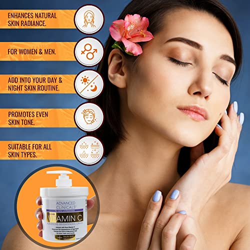 Advanced Clinicals Vitamin C Cream. Advanced Brightening Cream. Anti-aging cream