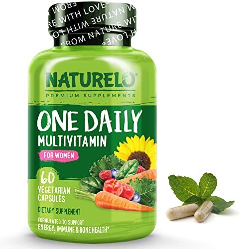 NATURELO One Daily Multivitamin for Women - Energy Support - Whole Food Supplement