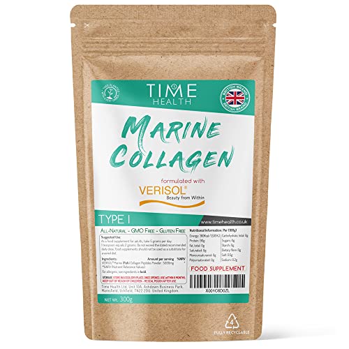 VERISOL® Marine Collagen Peptides Powder - 300g - Type I - High in Protein - Clinically Studied