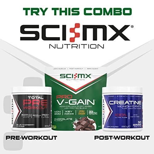 SCI-MX Pro-V Gain - 100% Vegan Chocolate Flavour Soy Protein Powder Isolate + B12 + Magnesium