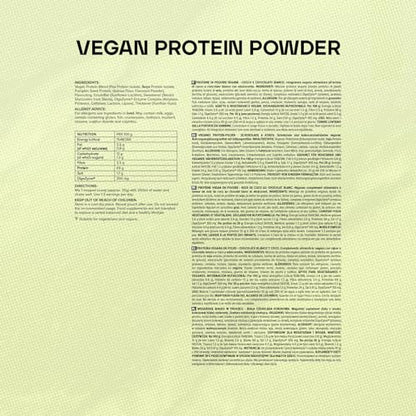 Bulk Vegan Protein Powder, White Chocolate Coconut, 1 kg, New & Improved Formula, 28 Servings