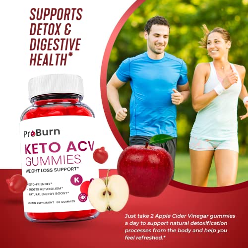 (2 Pack) Pro Burn Keto Gummies - Pro Burn Keto ACV Keto Gummies, Pro Burn Keto