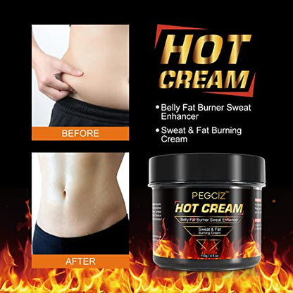 Hot Sweat Cream, Fat Burning Cream for Belly, Natural Sweat Enhancer Cream for Men