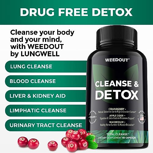 WEEDOUT Total Cleanse Detox Pills - Full Body Cleanser Detox - Fast Toxin Rid - Natural