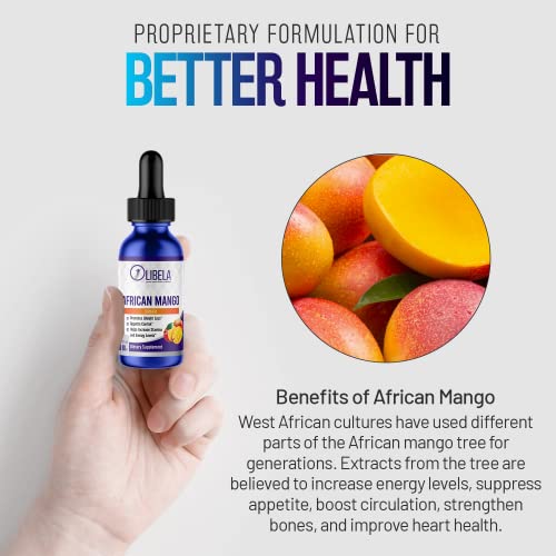 OLIBELA African Mango - Weight Loss Drops & Appetite Suppressant, Combat Cravings