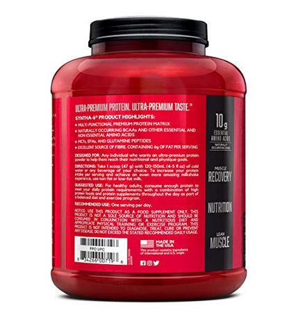 BSN SYNTHA-6 Whey Protein Powder with Micellar Casein, Milk Protein Isolate Powder