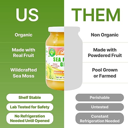 EverSmith Organics - Wildcrafted Irish Sea Moss Gel | Made in USA | Rich in Vitamins