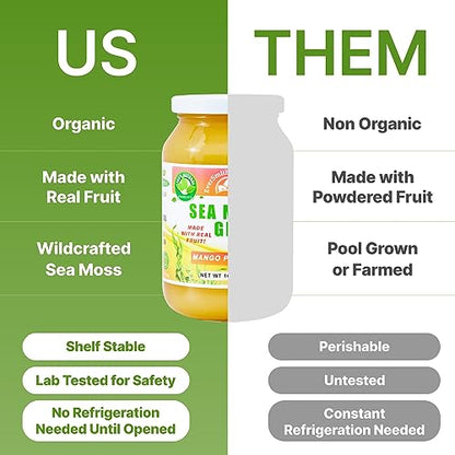 EverSmith Organics - Wildcrafted Irish Sea Moss Gel | Made in USA | Rich in Vitamins