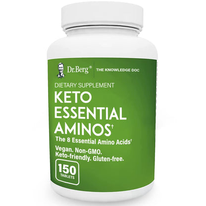 Dr. Berg's Keto Essential Aminos - Contains 8 Essentials Amino Acids -Keto Friendly 