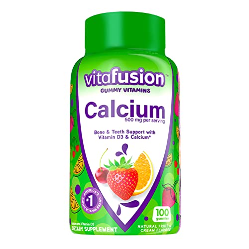 Vitafusion Fiber Well Sugar Free Fiber Supplement & Chewable Calcium Gummy Vitamins