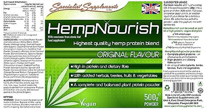 Specialist Supplements HempNourish Protein Powder 500g