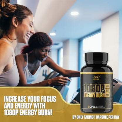 1080p Thermogenic Energy Burn | #1 Rated Energy & Pre Workout for Men & Women