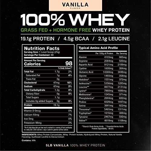 Muscle Feast 100% Grass-Fed Whey Protein, Pastured Raised Hormone Free All Natural