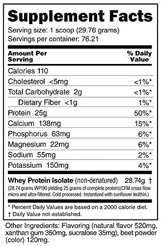 NutraBio Whey Protein Isolate Supplement – 25g of Protein Per Scoop with Complete