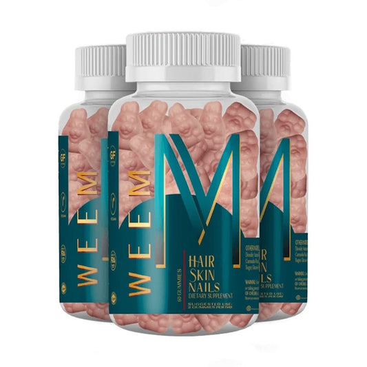 WEEM Biotin Gummies for Hair, Skin & Nails - Vegan Vitamins for Faster Growth, Stronger 