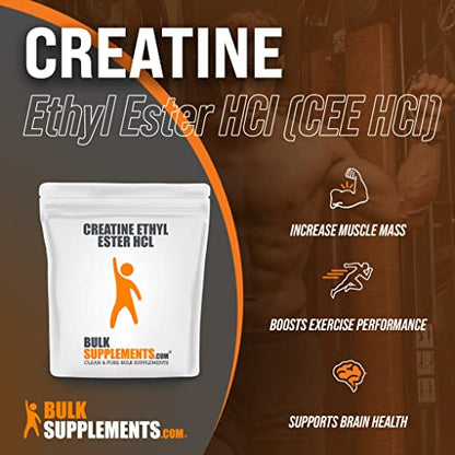 BULKSUPPLEMENTS.COM Creatine Ethyl Ester HCl Powder - Creatine Pre Workout Powder