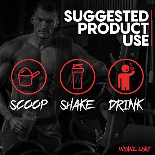 Insane Labz Psychotic Gold, High Stim Pre Workout Powder, Extreme Lasting Energy