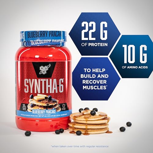 BSN SYNTHA-6 Whey Protein Powder, Milk Isolate Protein Powder with Micellar Casein