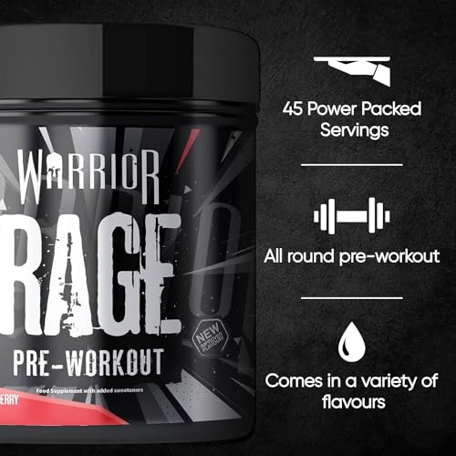 Warrior, Rage - Pre-workout Powder - 392g - Energy Drink Supplement with Vitamin C