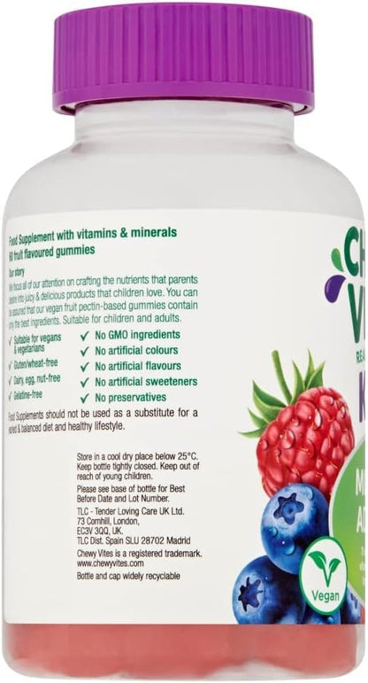 Chewy Vites Kids Multivitamin Advance 60 Gummy Vitamins | 11 Essential Nutrients