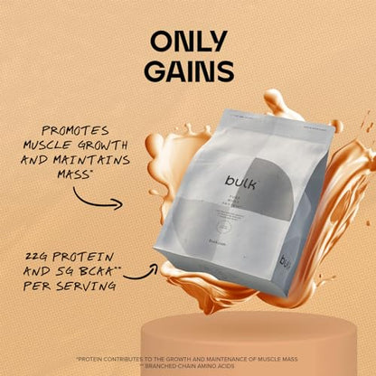 Bulk Pure Whey Protein Powder Shake, Salted Caramel, 500 g, Packaging May Vary