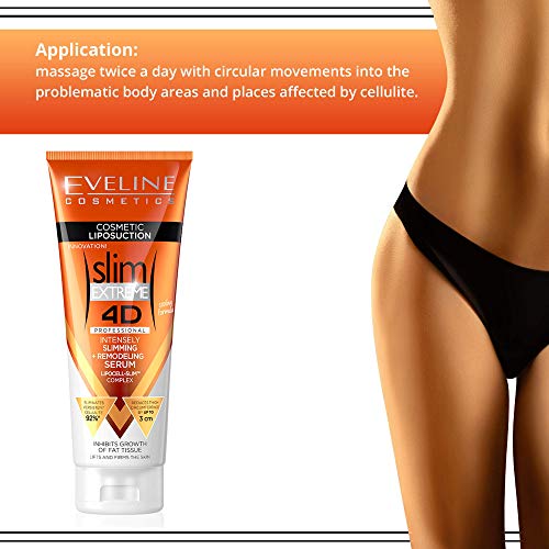 Eveline Slim Extreme 4D Liposuction Body Serum, Firming Body Lotion for Women and Men