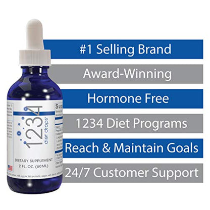 Creative Bioscience 1234 Diet Drops for Women & Men, Diet Drops for Weight Management