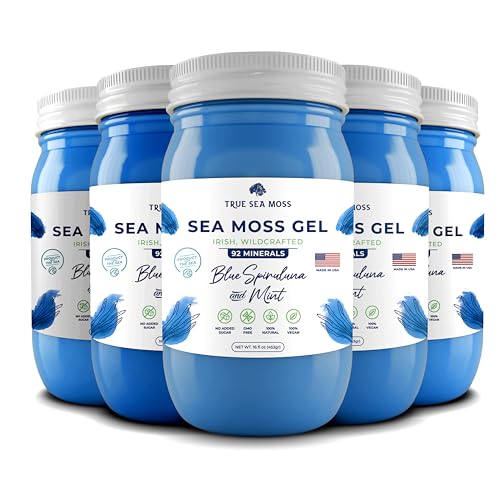 TrueSeaMoss Wildcrafted Irish Sea Moss Gel – Nutritious Raw Seamoss Rich in Minerals