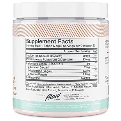 Alani Nu Rainbow Candy Pre Workout and BCAA Sour Gummies Post Workout Powder Bundle | L-Theanine, Beta-Alanine, Citrulline | Branch Chain Essential Amino Acids | 30 Servings per Container