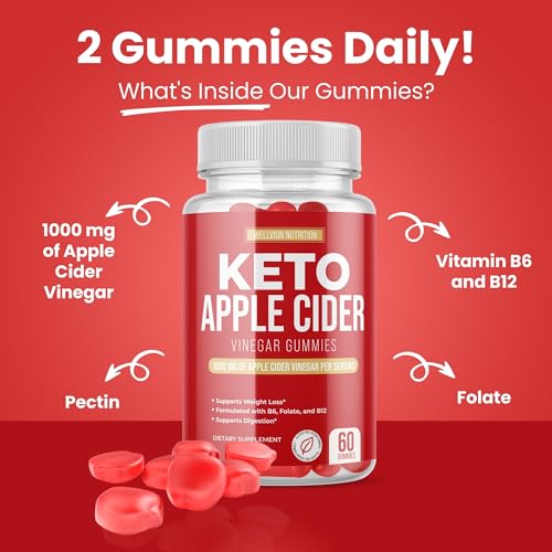 Wellvion Keto ACV Gummies for Weight Loss Support - Advanced Formula (1000mg)