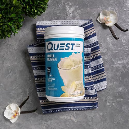 Quest Nutrition Vanilla Milkshake Protein Powder, 24g of Protein, 1g of Sugar, Low Carb