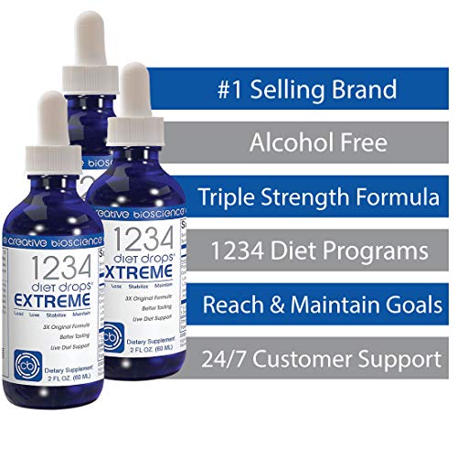 Creative Bioscience 1234 Diet Drops Extreme for Women & Men - Diet Drops