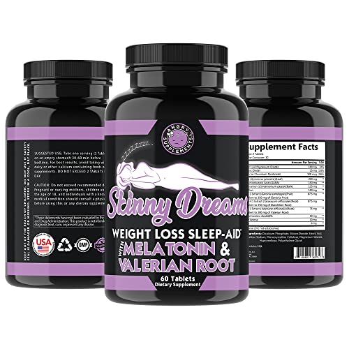 Angry Supplements Skinny Dreams, Night Time for Restful Sleep All-Natural Weight Loss