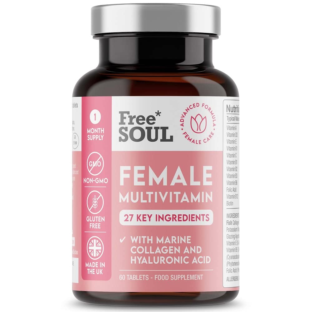 Women's Multivitamins and Minerals with Collagen & Hyaluronic Acid - 27 Essential 