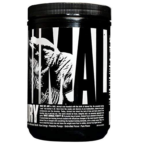 Animal Fury - Pre Workout Powder Supplement for Energy and Focus - 5g BCAA