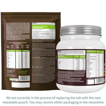 Vegan Collagen Powder, Plant-Based Peptide Protein Supplement with Glycine, 21 Amino Acids & Vitamin C, Complete Collagen