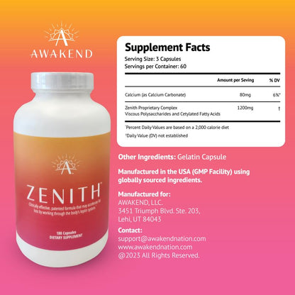 Awakend Leptin Supplement - Start Taking No Stimullants, All Natural Polysaccharides