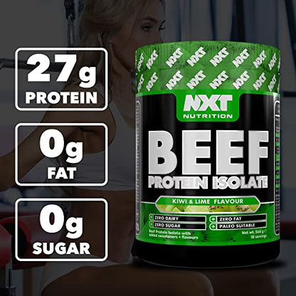 NXT Beef Protein Isolate 540g - High Protein Powder in Natural Amino Acids - Paleo, Keto Friendly