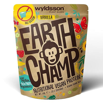 Vegan Protein Powders (No Scoop Included) 1kg - EarthChamp by Wyldsson