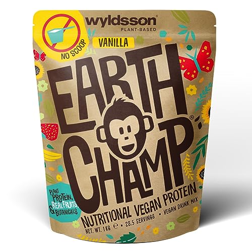 Vegan Protein Powders (No Scoop Included) 1kg - EarthChamp by Wyldsson