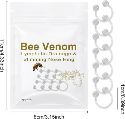 Bee Venom Slimming Nose Ring, Bee Venom Lymphatic Drainage Nose Ring, Bee Venom Lymphatic