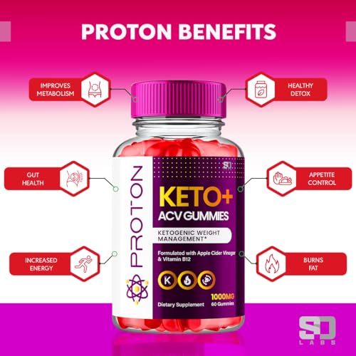 Proton Keto ACV Gummies Advanced Weight Loss 1000 MG, Proton Keto ACV Gummies