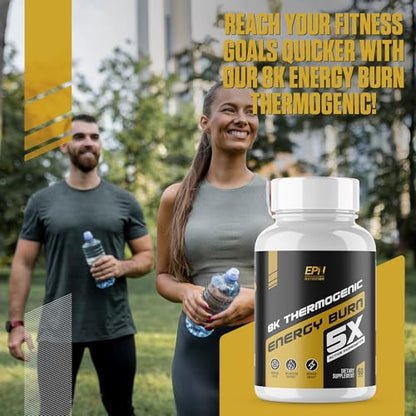 EPN Supplements 8K Thermogenic Energy Burn 5X | #1 New Energy & Pre Workout