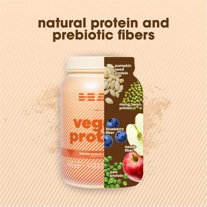 BEAM Be Amazing Vegan Protein Powder | 20g Plant-Based Protein with Prebiotics Fibers