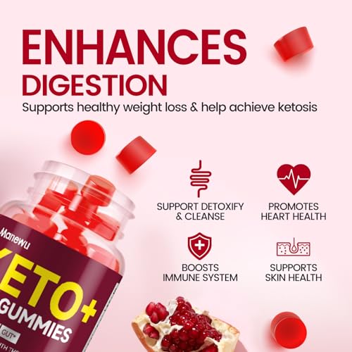 Manewu Keto ACV Gummies Advanced Weight Loss, 1500MG Vegan Low Carb Apple Cider