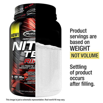 MuscleTech Nitro-Tech Ripped Lean Whey Protein Powder Whey Protein Isolate Weight